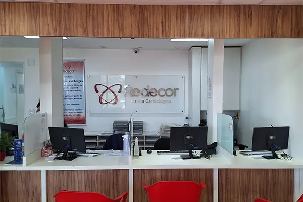 área interna da clínica redecor hospital das clínicas